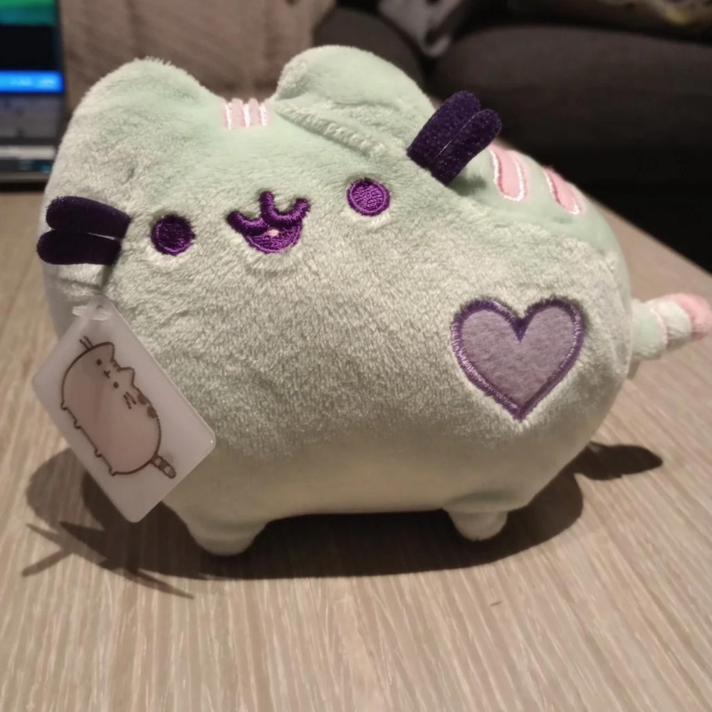 Adorable Kawaii Chibi Green Mint Mini Pusheen Plush